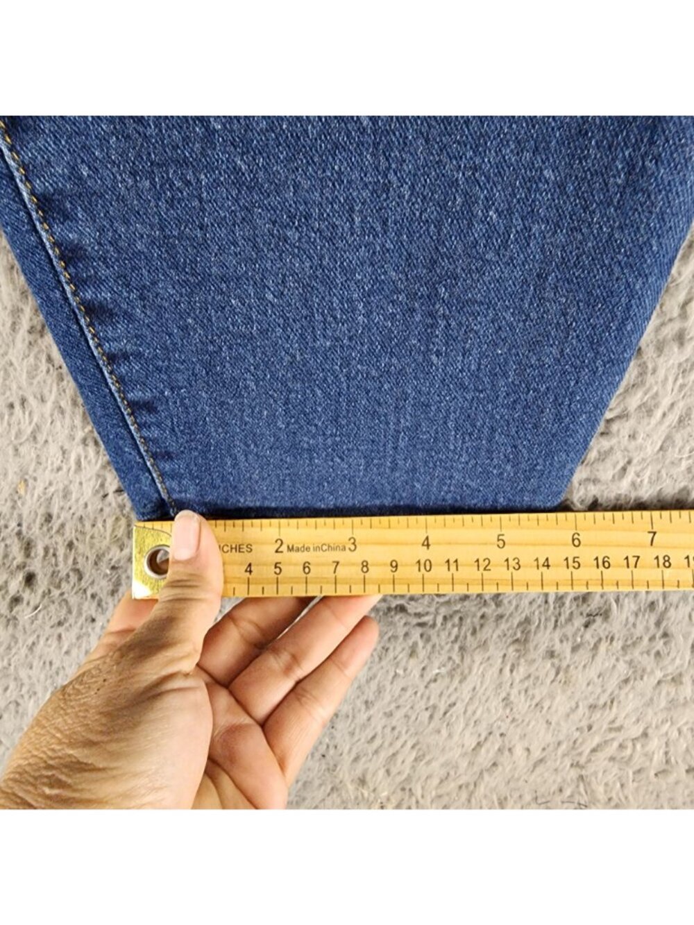 Style & Co Jeans Womens 18 Blue Stretch Denim Curvy Skinny Leg - Picture 9 of 16